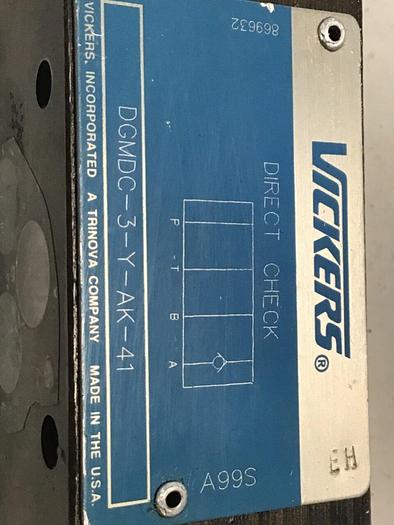 Used VICKERS Direct Check Valve DGMDC3YAK41 #129674