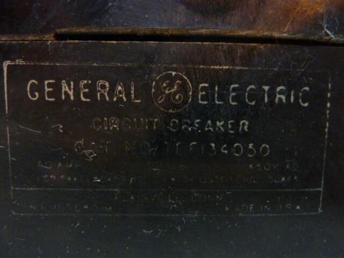 Used GENERAL ELECTRIC / GE 50 Amp Circuit Breaker TEF134050 #38771