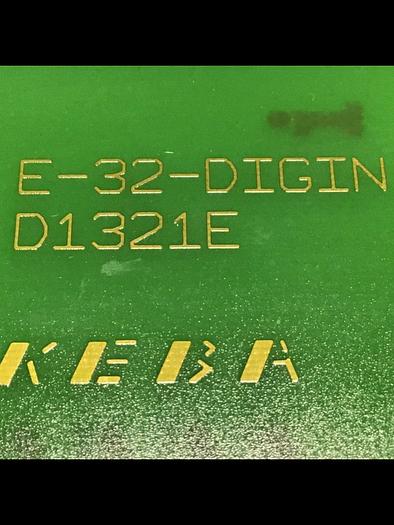 Used KEBA Engel Circuit Board E-32-DIGIN D1321E Used