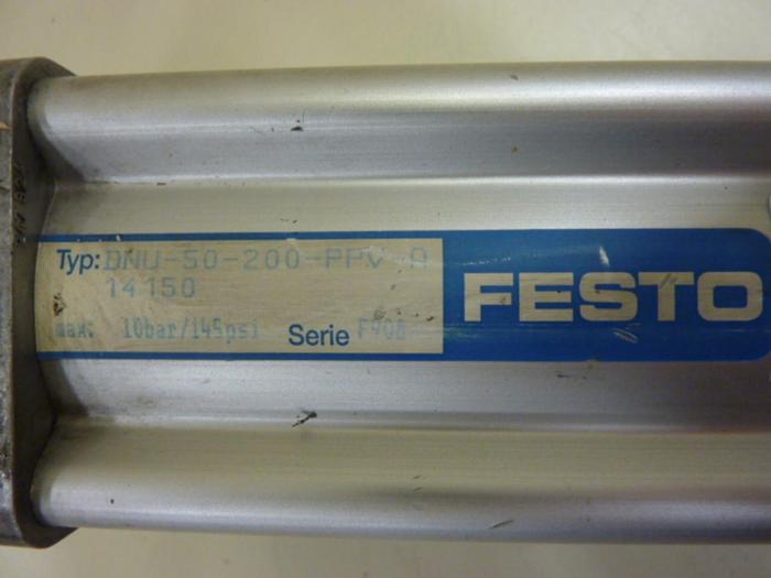 Used FESTO Pneumatic Cylinder DNU-50-200-PPV-A #55718