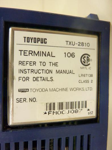 Used TOYODA I/O Terminal Module TXU-2810 #45634