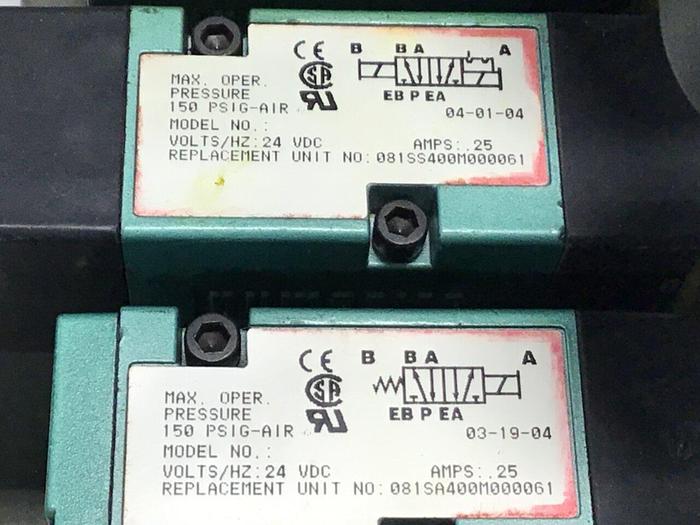 Used NUMATICS Solenoid Valve 081SA400M000061 #130806