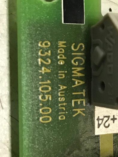 Used SIGMATEK Circuit Board 9324.105.00 #117931