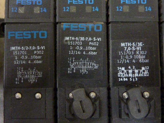 Used FESTO Control Block w/ Valves IFB8-03 #52789