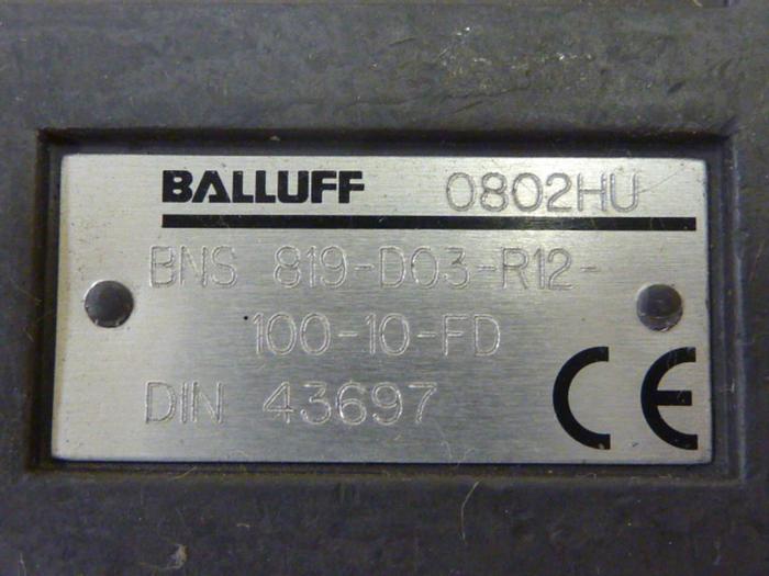 Used BALLUFF Limit Switch BNS 819-D03-R12-100-10-ED #58416