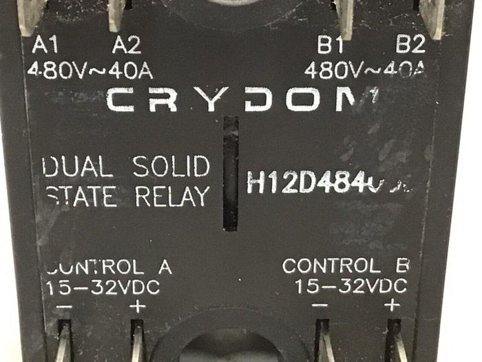Used CRYDOM Dual Solid State Relay H12D4840DE #122510