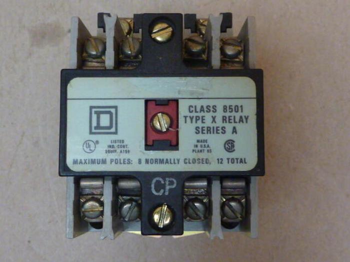 Used SQUARE D Relay 8501X020 #32789