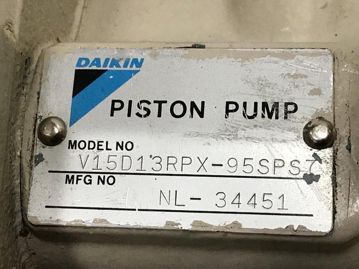 Used DAIKIN Piston Pump V15D13RPX-95SPS7 Used