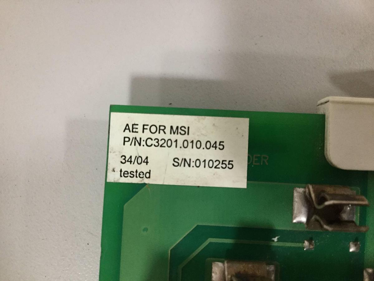 Used AMERICAN MSI Control Board C3201.010.045 Used