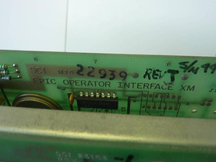 Used SCI Epic Operator Interface Board 22939 REV T USED