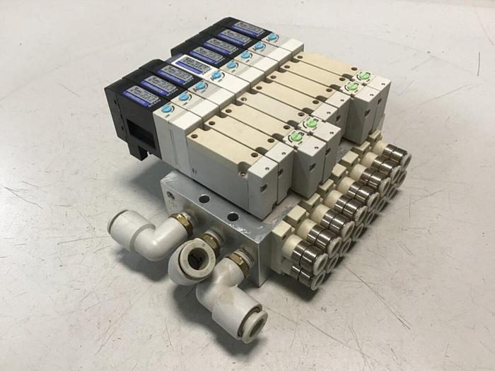 Used KOGANEI Manifold w/ Valves F10M8AJ #120910