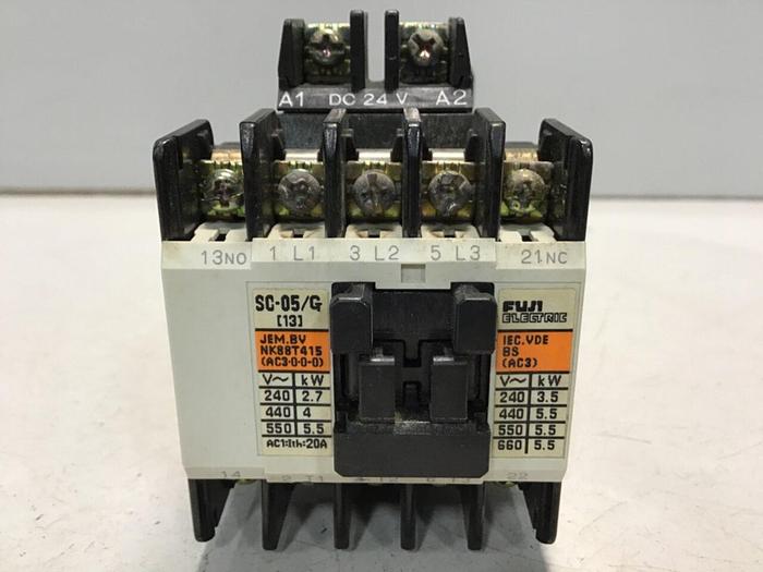 Used FUJI ELECTRIC Contactor SC-05/G 4GC0G0 11 #124130