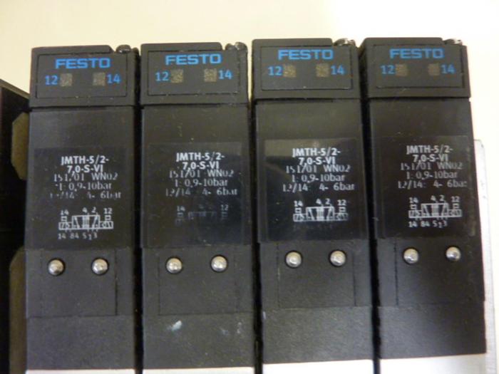 Used FESTO Control Block w/ Valves VIMP-03-B #63753