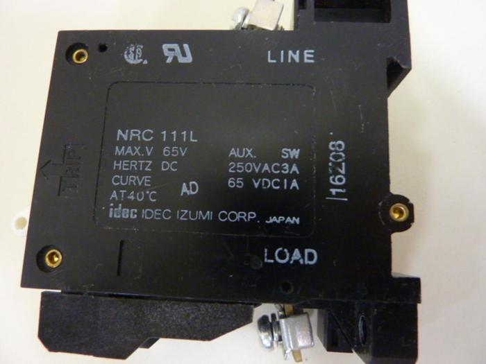 Used IDEC Circuit Breaker Protector NRC111L/2A #64268