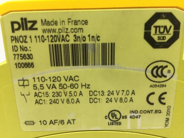 Used PILZ Relay PNOZ1 #103584