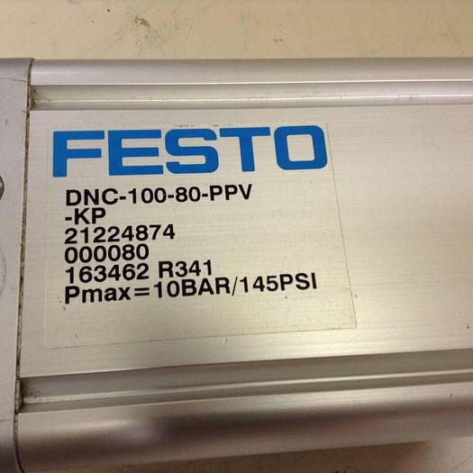 Used FESTO Pneumatic Cylinder DNC-100-80-PPV-KP #70566