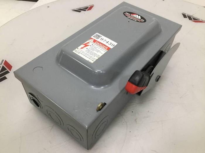 Used SQUARE D Safety Disconnect Switch H362 F1 #97439