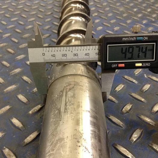 Used TOSHIBA 50 mm 20:1 L/D Material Feed Screw EC 220 N #80649