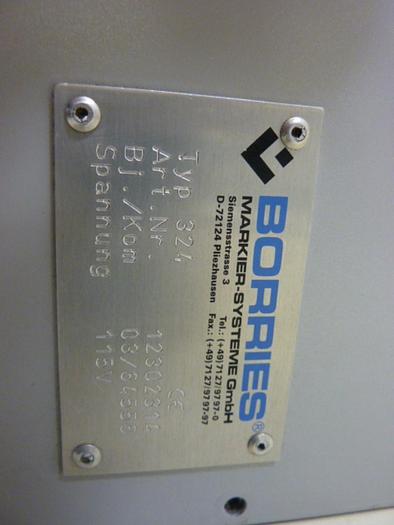 Used BORRIES Engraver Control 324 #49390