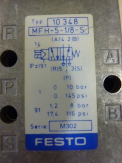 Used FESTO Solenoid Valve MFH-5-1/8-S #59644