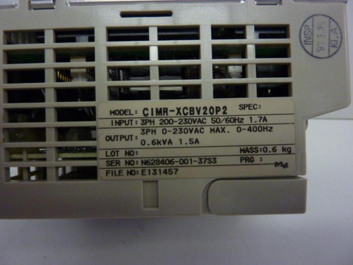 Used YASKAWA Variable Speed Drive CIMR-XCBV20P2 #8130