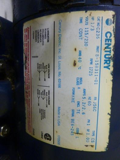 Used MAIN MANUFACTURING Hydraulic Oil Vacuum w/ Filter VACUUM394 #48394