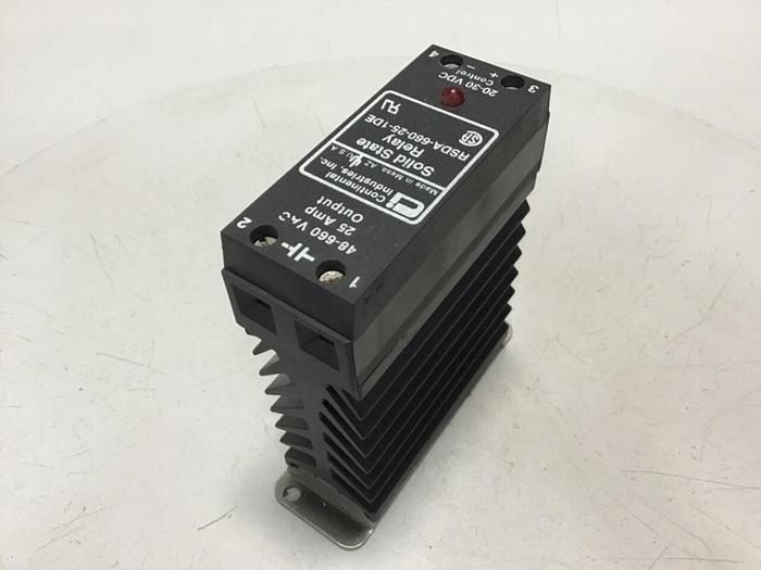 Used CONTINENTAL INDUSTRIES Solid State Relay RSDA-660-25-1DE Used