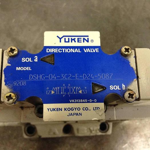 Used YUKEN Directional Valve DSHG-04-3C2-E-D24-5087 #70786