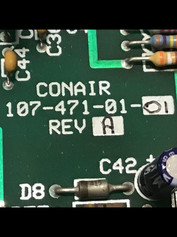 Used CONAIR PC Control Board 107-471-01-01 #140246