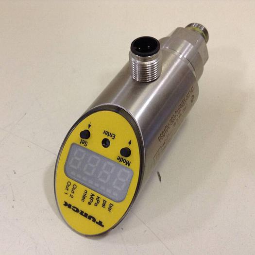 Used TURCK ELEKTRONIK Pressure Sensor PS010V-303-2UPN8X-H1141 #85513