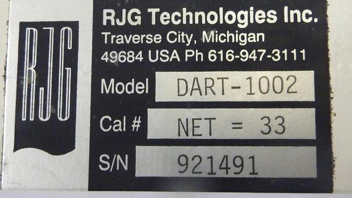 Used RJG TECHNOLOGIES INC Control Module DART-1002 NET 33 #42674