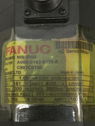 Used FANUC AC Servo Motor A06B-0163-B175-R Used