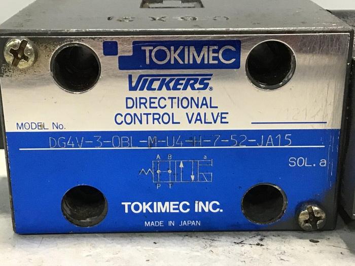 Used VICKERS Valve DG4V-3-0BL-M-U4-H-7-52-JA15 #134411