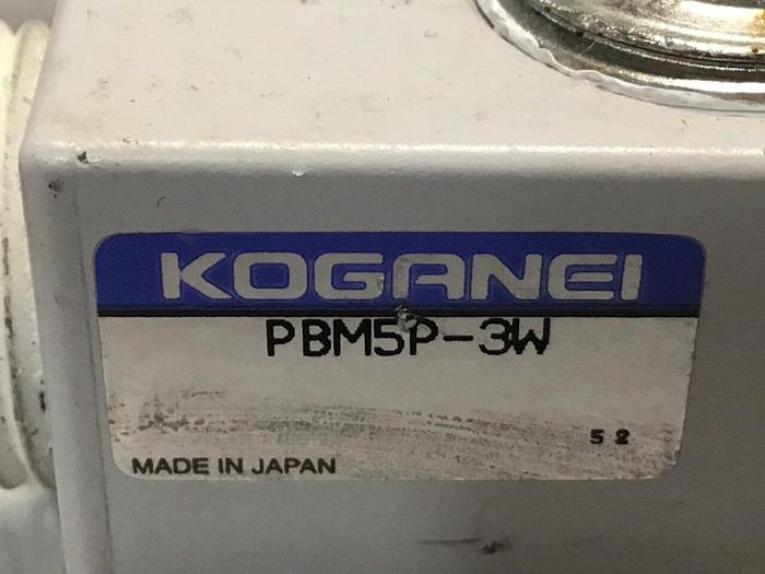Used KOGANEI Manifold w/ Valves PBM5P-3W #120998