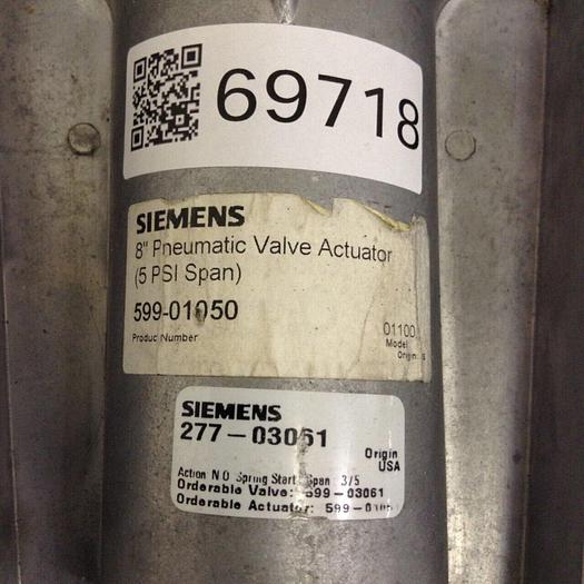 Used SIEMENS 8" Pneumatic Valve Actuator 599-01050 #69718