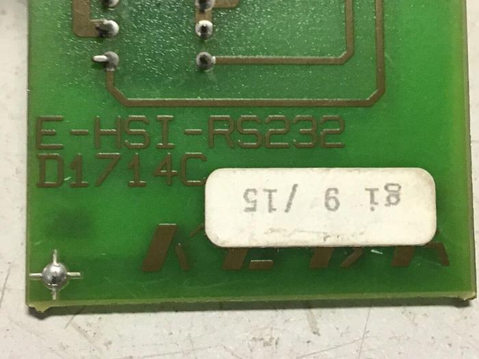 Used KEBA Circuit Board E-HSI-RS232 D1714C #116793