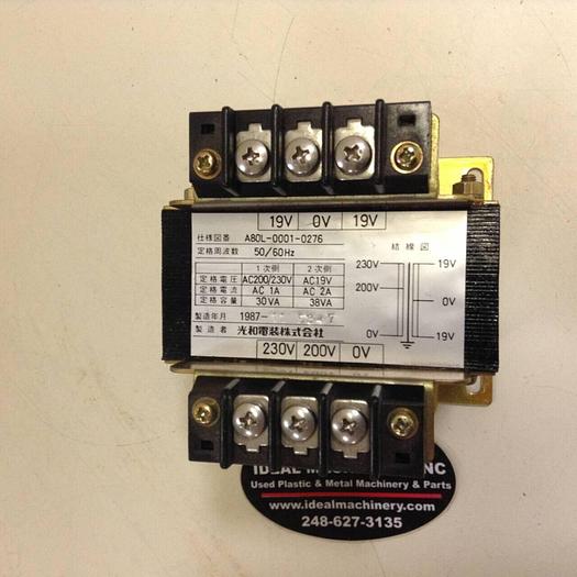 Used FANUC 0.03, 0.038 kVA Transformer A80L-0001-0276 #83970