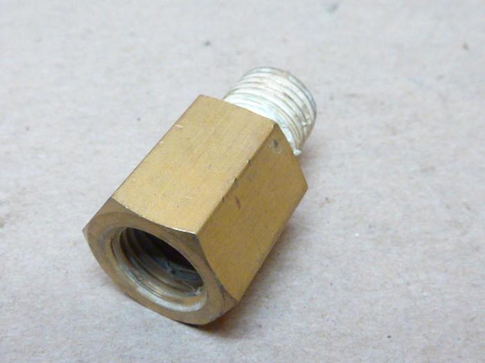 Used HY-LOK Brass Adapter H-MFAA-4N-BRAS #40406 SCRAPPED / DNL