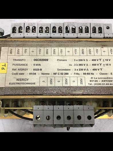 Used N ERGY 5 kVA Transformer 06C02009 Used