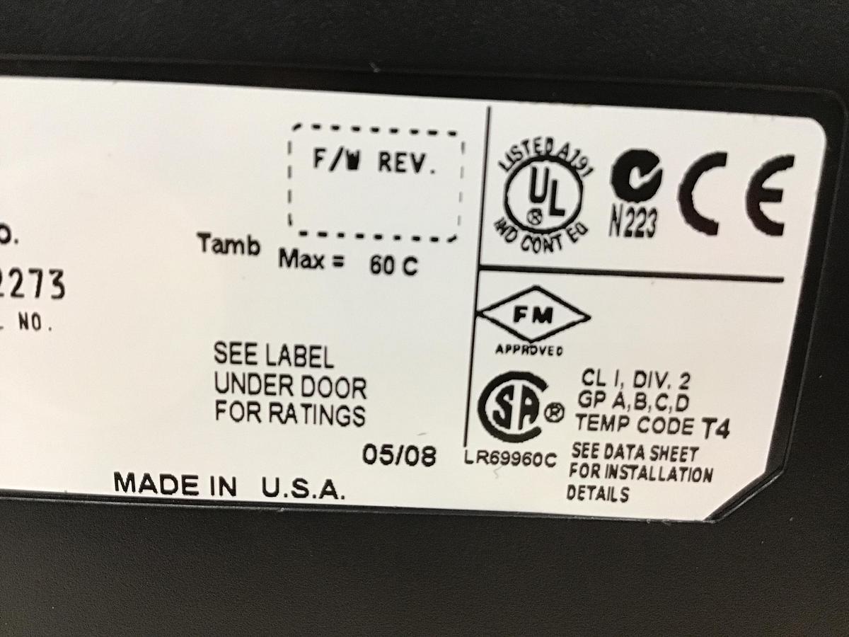 Used ALLEN BRADLEY 1756-PA72 Ser C / A7 POWER SUPPLY RACK USED #129240