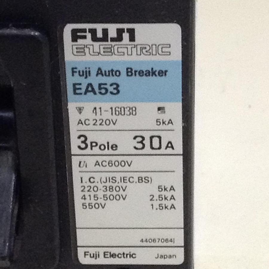 Used FUJI ELECTRIC 30 Amp Circuit Breaker EA53-30 Used