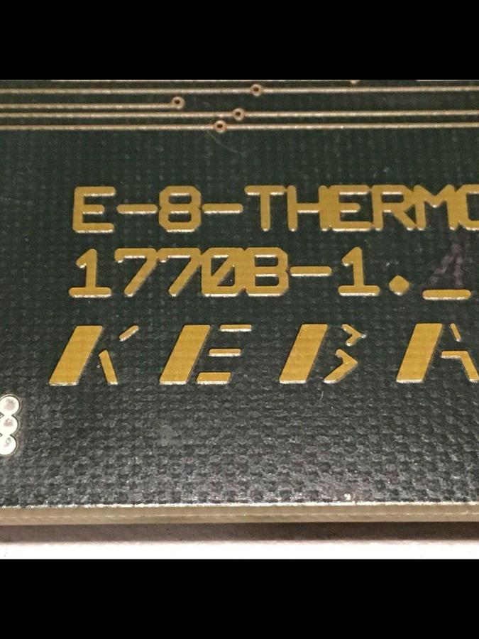Used KEBA / Engel Circuit Board E-8-THERMO 1770B-1 #145285