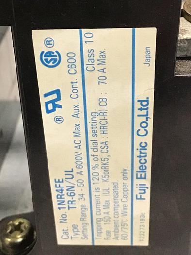 Used FUJI ELECTRIC Contactor SC-5N/UL 1NC3F0 #141375