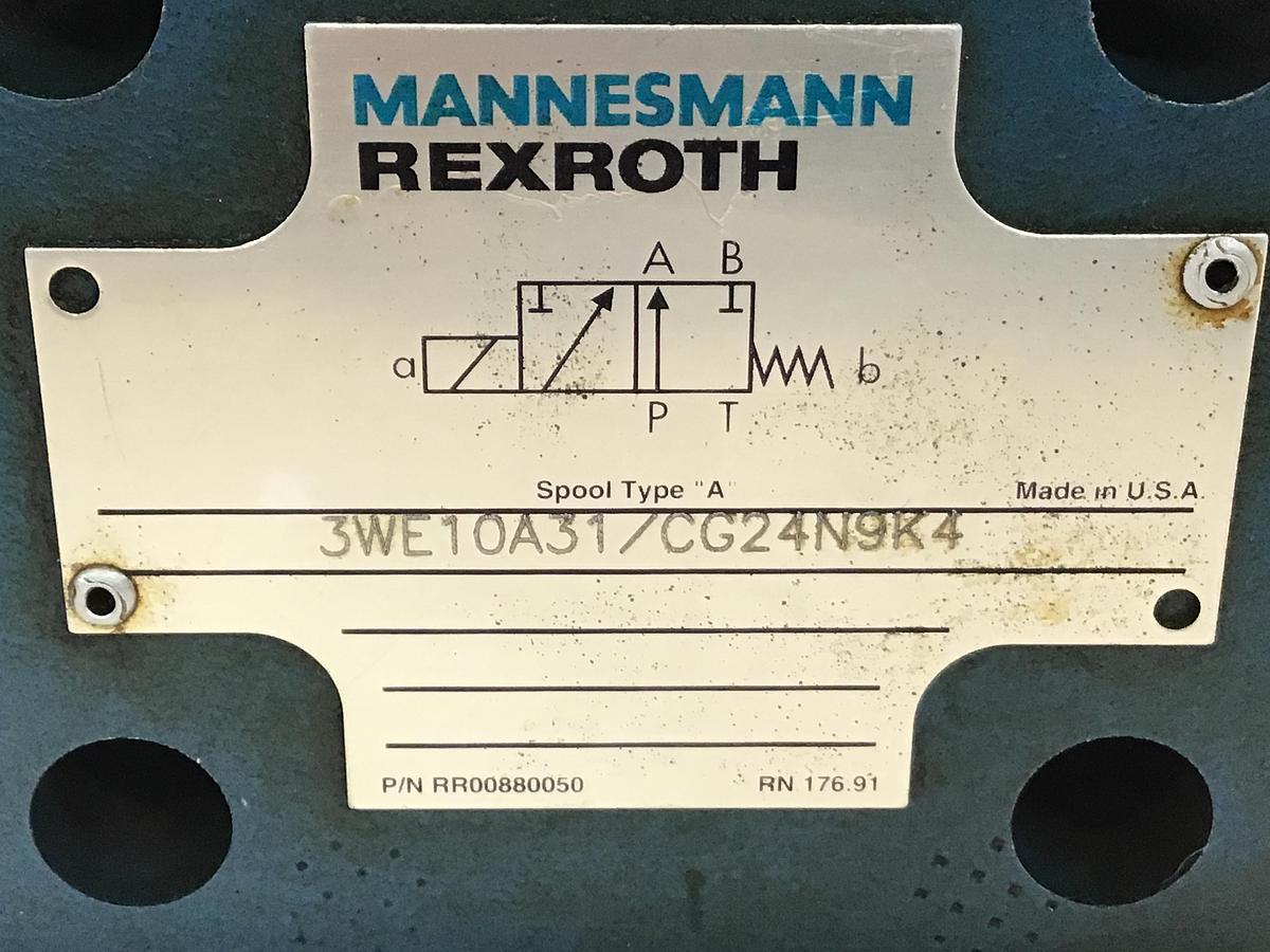 Used REXROTH 3WE10A31/CG24N9K4