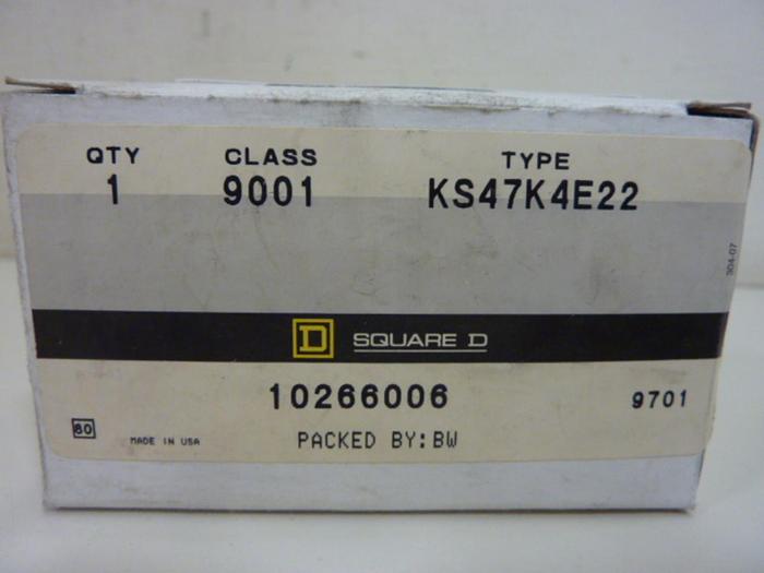 SQUARE D Selector Switch KS47K4E22 #61467