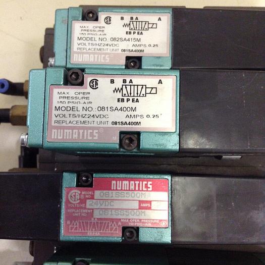 Used NUMATICS Control Block w/ Valves 082SA400M #80005