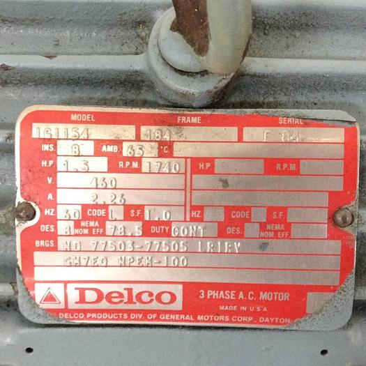 Used PSC INC Coolant Pump 1.25 HA #74851