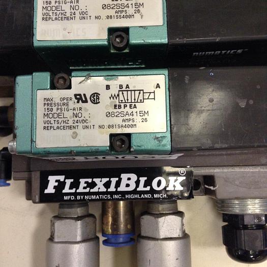 Used NUMATICS Control Block w/ Valves 082SA415M #80034