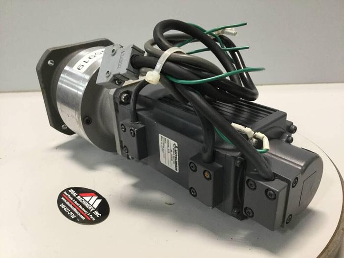 Used MITSUBISHI Servo Motor w/ Gear Motor HA-FH33B Used