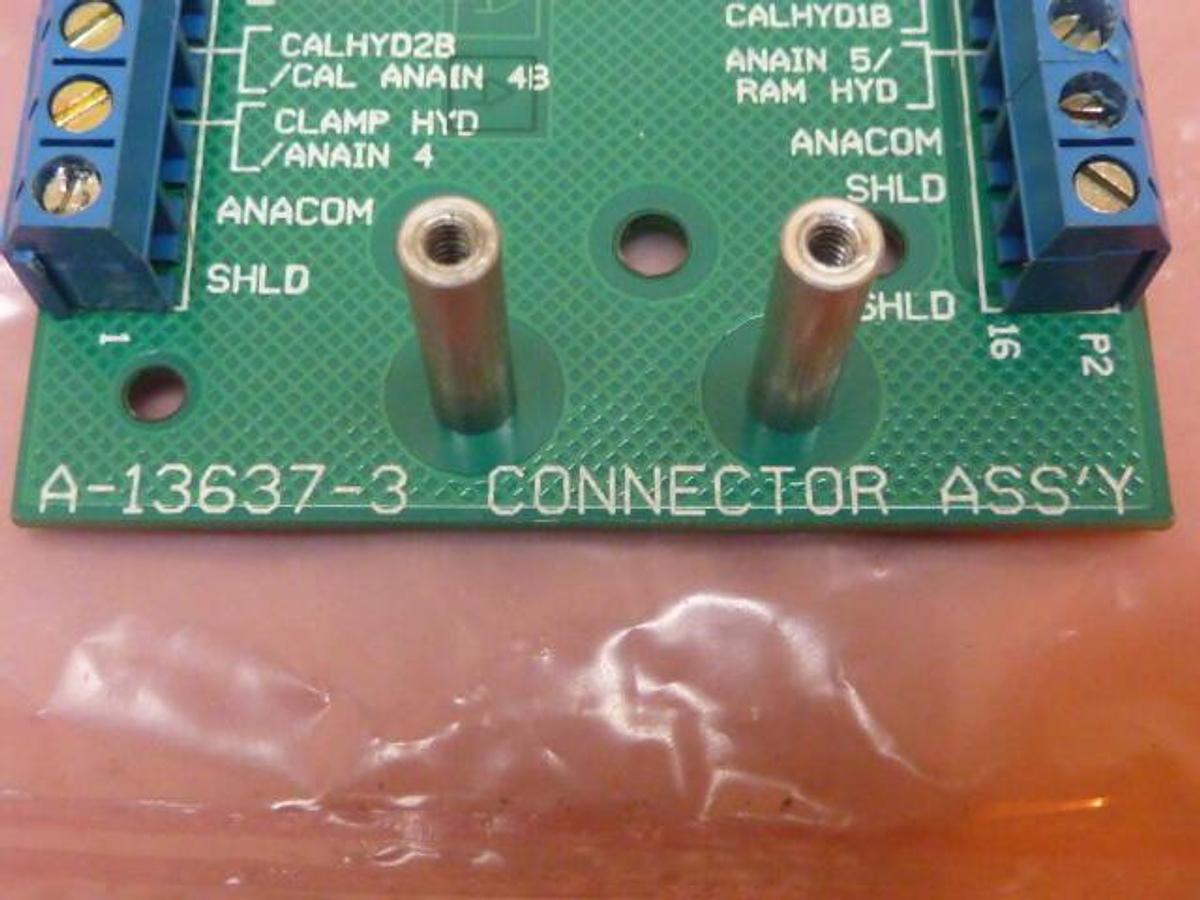 Used BARBER COLMAN Connector Assembly PC Board A-13637-3 Used